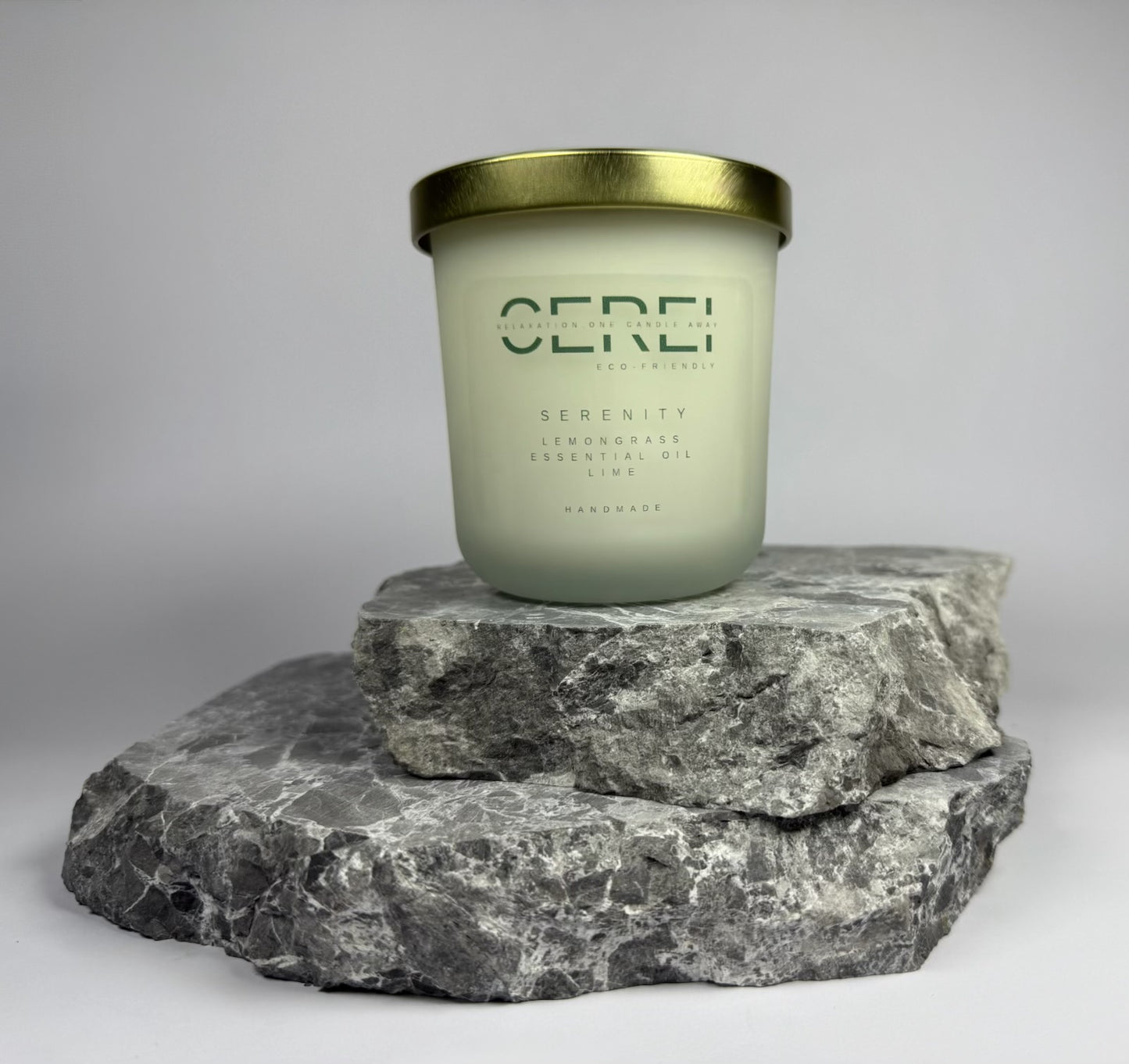 Lemongrass Candle | Handmade Vegan Candle with Essential Oil Lime – CEREI