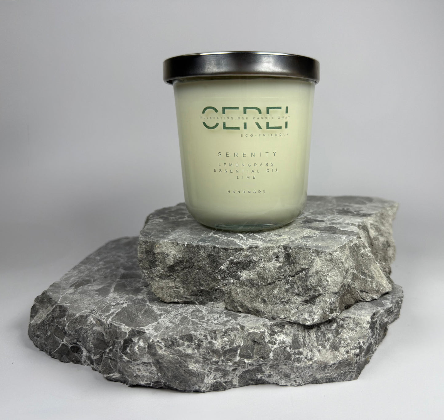 Lemongrass Candle | Handmade Vegan Candle with Essential Oil Lime – CEREI